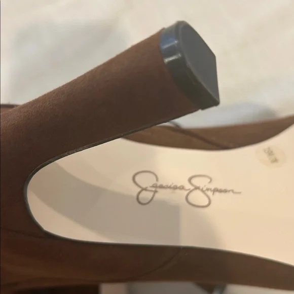 Jessica Simpson Brown Heeled Boots - Picture 3 of 5